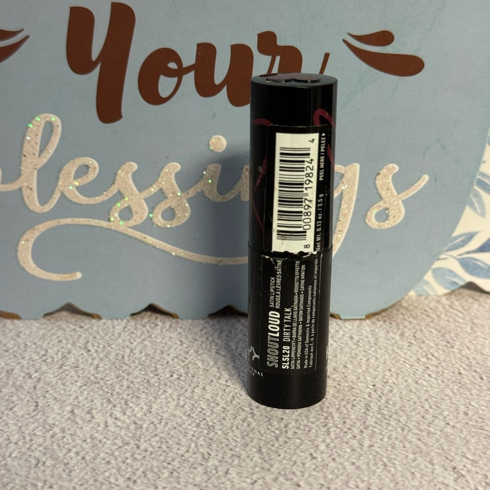 NYX Shout Loud Satin Lipstick - Bright Berry - “Dirty Talk” - Picture 5 of 6